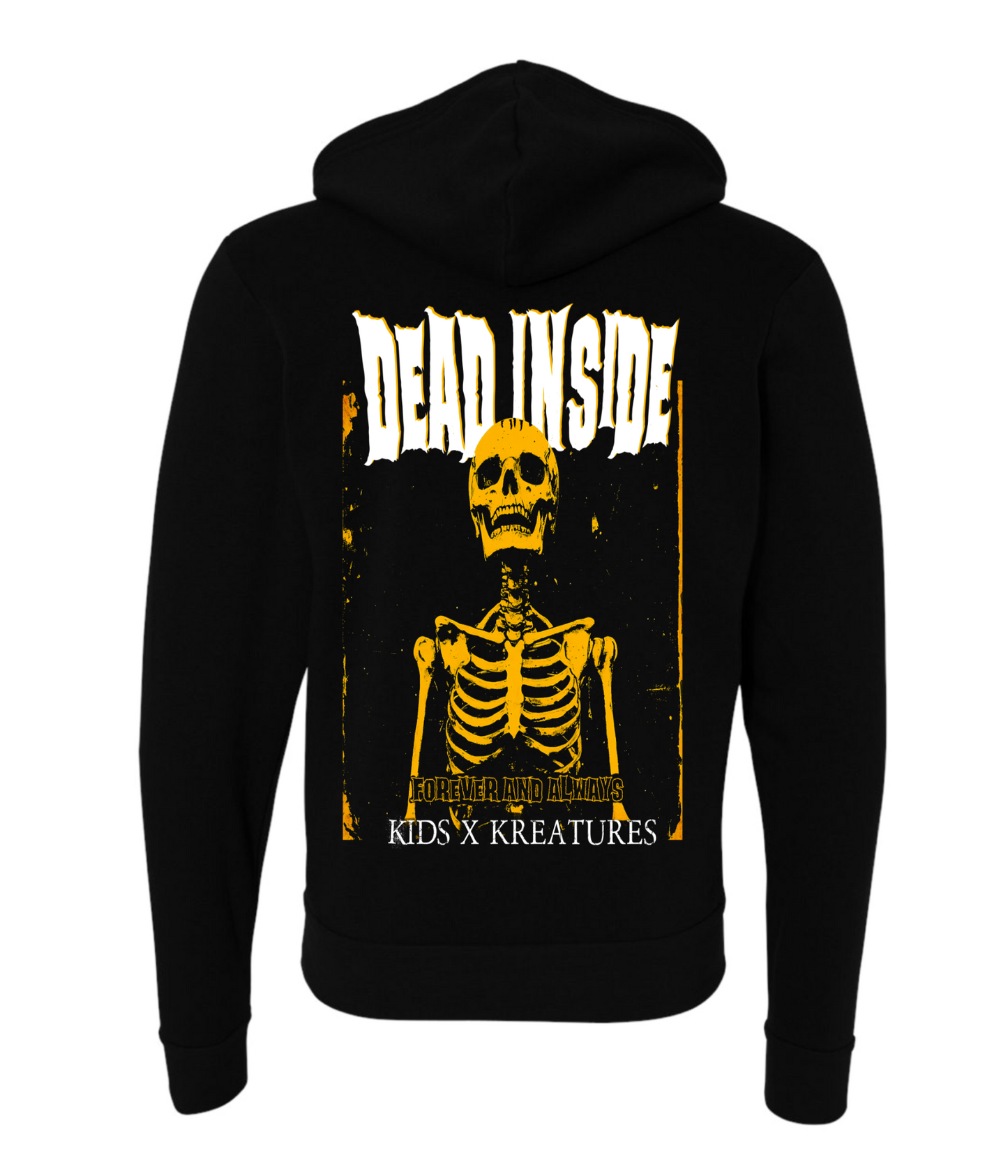 DEAD INSIDE adult zip up hoodie. LIMITED EDITION