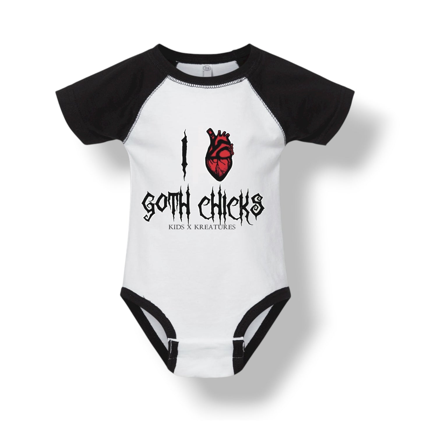 I Heart Goth Chicks Bodysuit: Infant