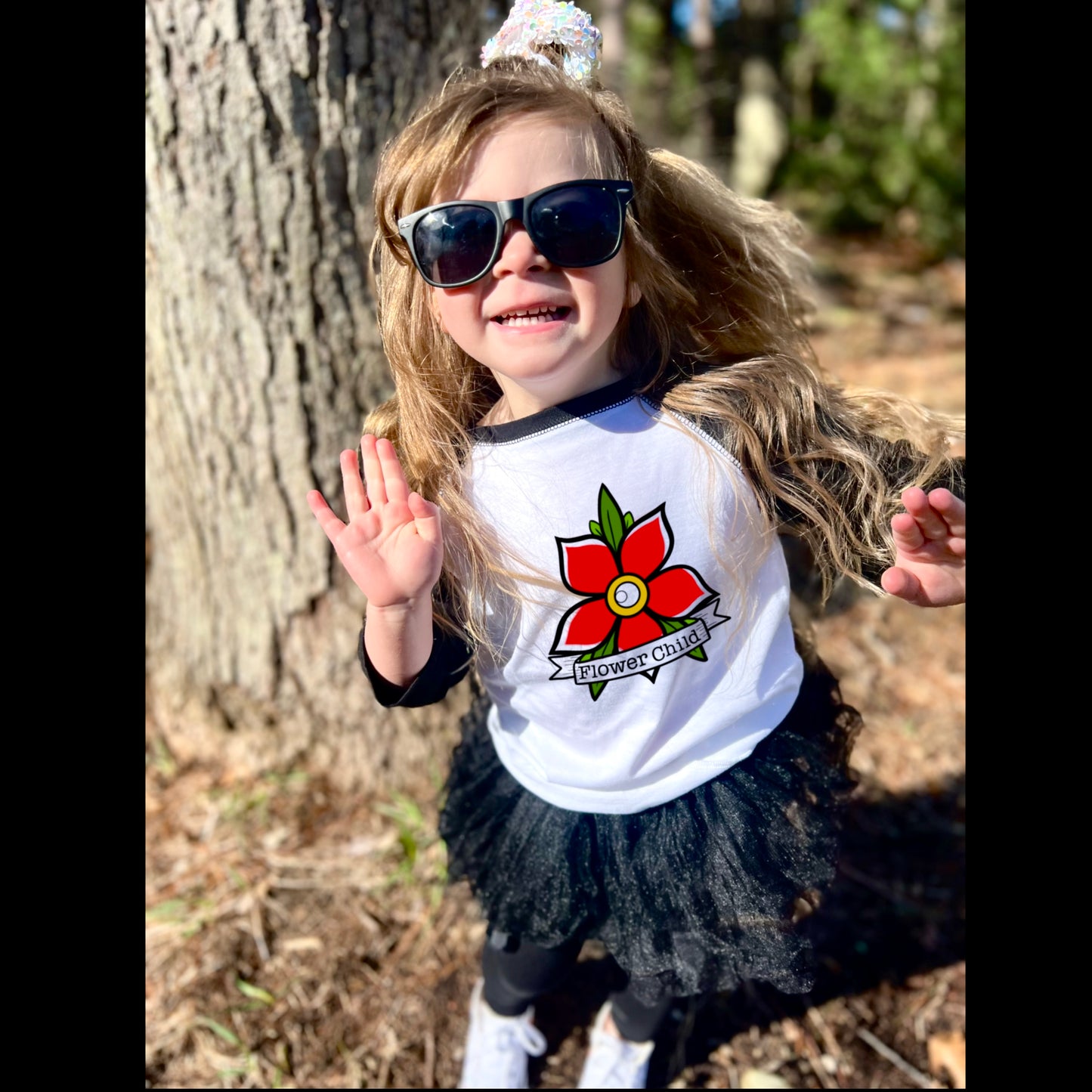 Flower Child Baseball Tee