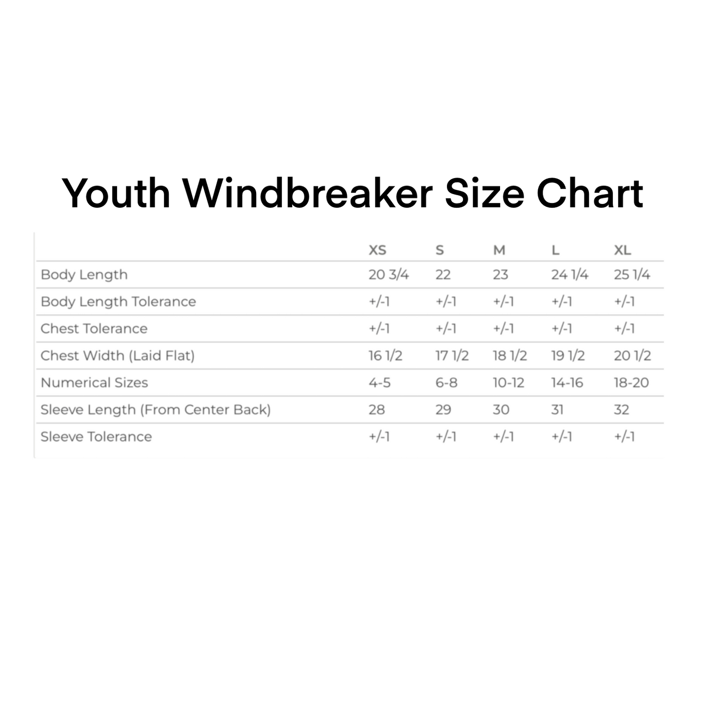 Youth Windbreaker Dare to be Different