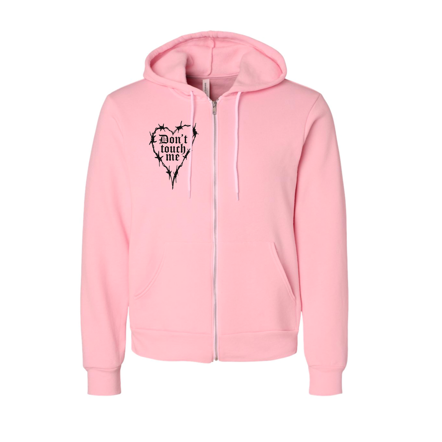 Dont Touch Me Adult Zip Up