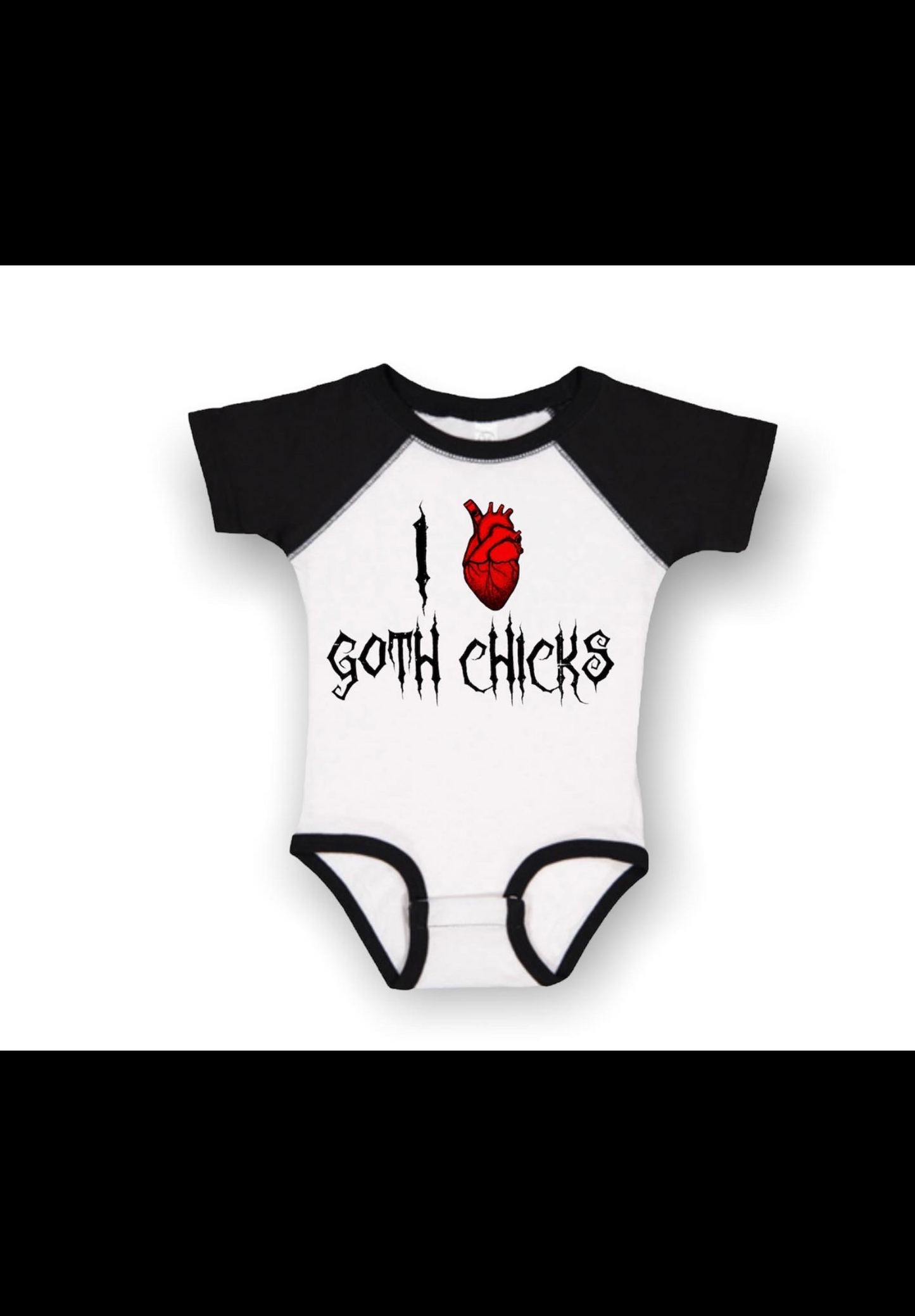 I Heart Goth Chicks Bodysuit: Infant