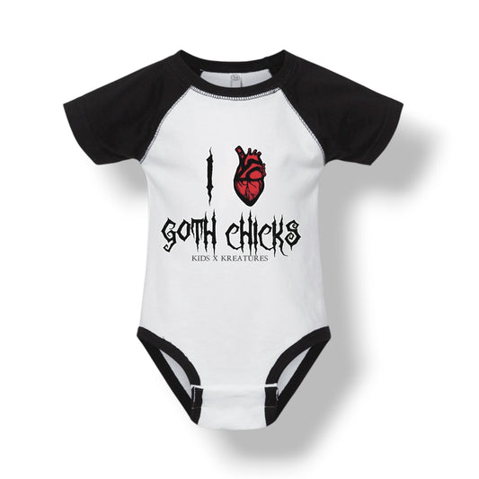 I Heart Goth Chicks Bodysuit: Infant