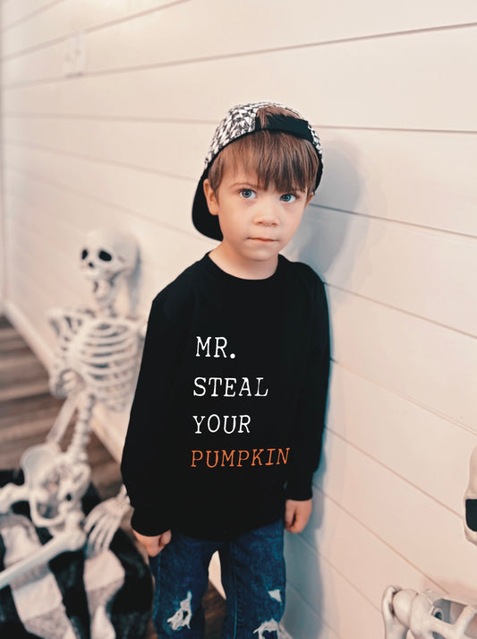 Mr. Steal your Pumpkin Long Sleeve: Toddler