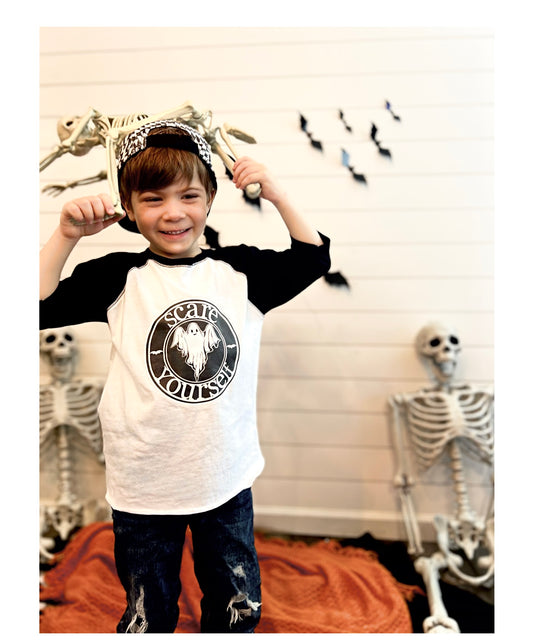 Scare Yourself Baseball Tee: Toddler