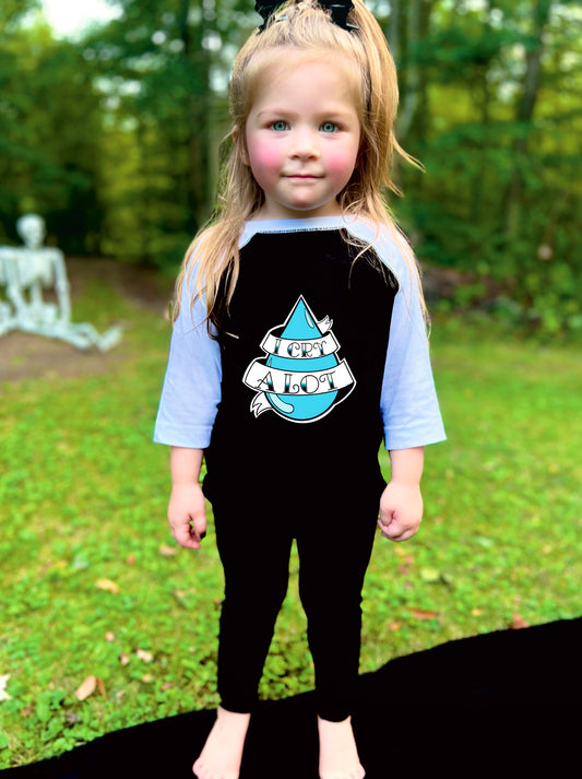 I Cry A Lot Baseball Tee