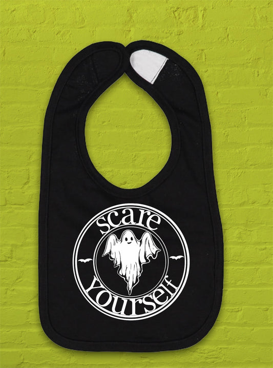 Scare Yourself Fine Jersey Bib: Infant