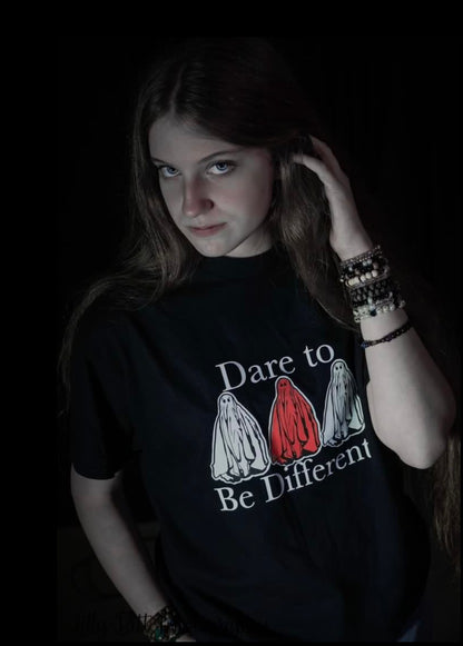 Dare to be Different Black Short Sleeve T-Shirt: Adult
