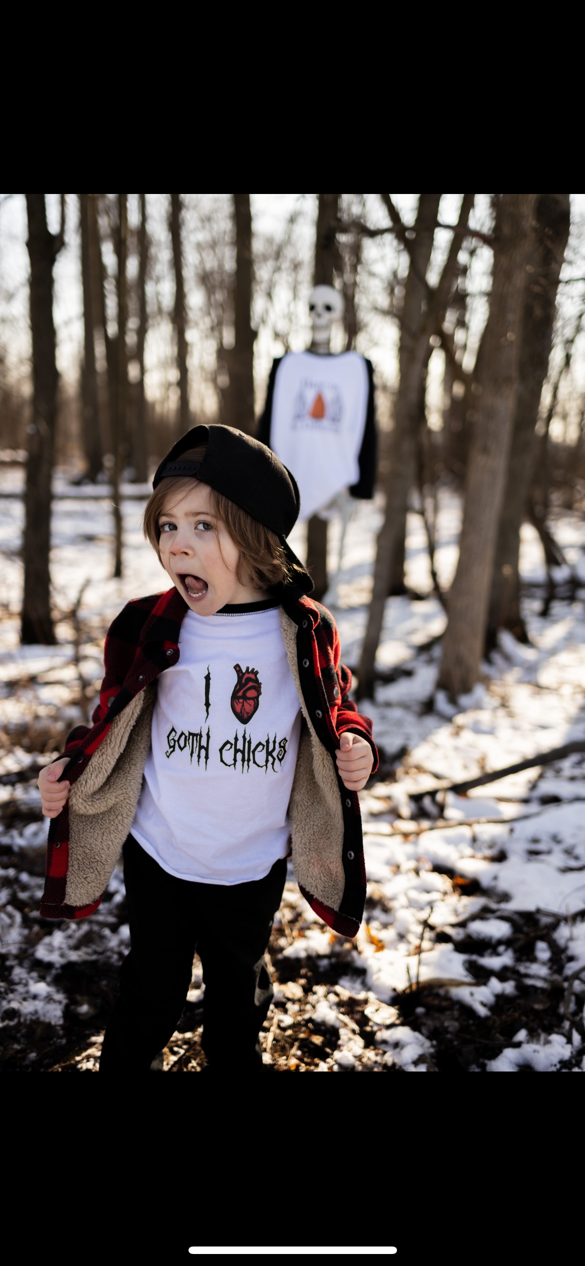 I Heart Goth Chicks Baseball Tee